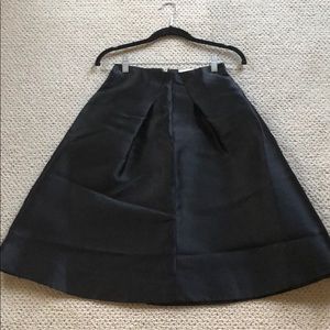 Kate Spade black taffeta midi skirt, 00